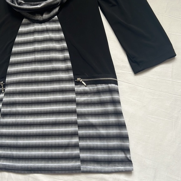 NWT Cleo Petite Cowl Neck Multicolor Tunic - Picture 4 of 7